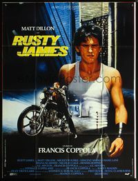 5n599 RUMBLE FISH DS French 1p '83 Francis Ford Coppola, different art of Matt Dillon by Bernhardt!
