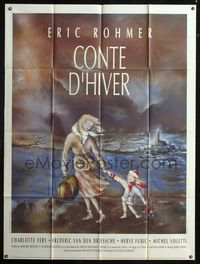 5n623 TALE OF WINTER French 1p '92 Eric Rohmer's Conte d'hiver, art of mother & child by Very!