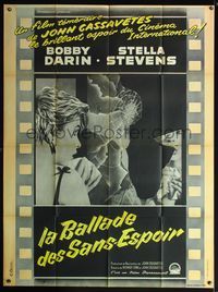 5n629 TOO LATE BLUES French 1p '62 John Cassavetes, different art of sexy Stella Stevens by Venin!