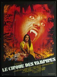 5n638 VAMPIRE CIRCUS French 1p '72 great images of sexy female vampire feeding on her victim!