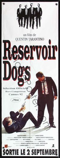 5n316 RESERVOIR DOGS French Adv door panel '92 Quentin Tarantino, Harvey Keitel, Steve Buscemi, Penn