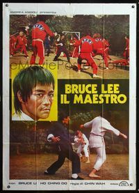 5n161 BRUCE LEE THE INVINCIBLE Italian 1p '77 Nan Yang Tang Ren Jie, Bruce Li