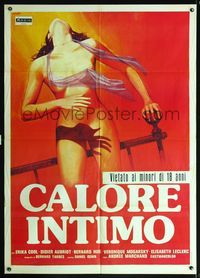5n166 CHALEURS INTIMES Italian 1p '77 Claude Pierson's Chaleurs intimes, super sexy art by Crovato!
