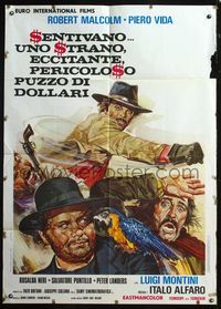 5n168 CHARITY & THE STRANGE SMELL OF MONEY Italian 1p '73 great spaghetti western art!