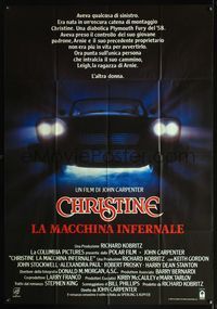5n171 CHRISTINE Italian 1p '83 written by Stephen King, directed by John Carpenter, creepy car!
