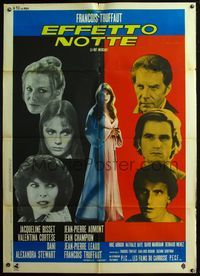 5n181 DAY FOR NIGHT Italian 1p '73 Francois Truffaut's La Nuit Americaine, sexy Jacqueline Bisset!