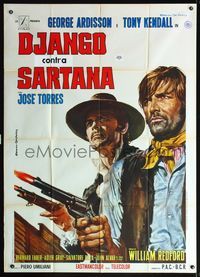 5n187 DJANGO DEFIES SARTANA Italian 1p '70 William Redford's Django sfida Sartana, Gasparri art!