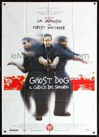 5n203 GHOST DOG Italian 1p '99 Jim Jarmusch, cool image of Forest Whitaker with katana!