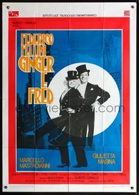 5n206 GINGER & FRED Italian 1p '86 Federico Fellini's Ginger e Fred, Marcello Mastroianni & Masina!