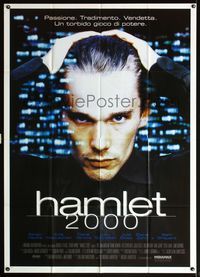 5n212 HAMLET Italian 1p '00 super close up of Ethan Hawke in modern version in New York City!