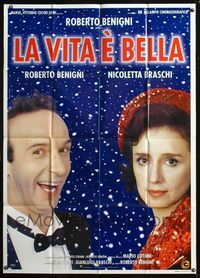 5n227 LIFE IS BEAUTIFUL Italian 1p '97 Roberto Benigni's La Vita e bella, Nicoletta Braschi