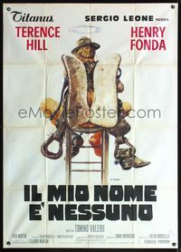 5n239 MY NAME IS NOBODY Italian 1p '74 Il Mio nome e Nessuno, art of Terence Hill by Renato Casaro!
