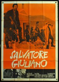 5n261 SALVATORE GIULIANO Italian 1p '65 the life & death of Sicily's outstanding outlaw!
