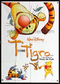 5n290 TIGGER MOVIE Italian 1p '00 Walt Disney, Winnie the Pooh, Piglet, Roo & Eeyore too!