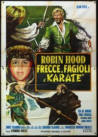 5n128 ROBIN HOOD FRECCE, FAGIOLI E KARATE Italian 2p '76 wacky art of kung fu & swashbucklers!