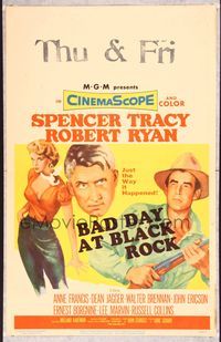 5n007 BAD DAY AT BLACK ROCK WC '55 Spencer Tracy tries to find out just what did happen to Kamoko!