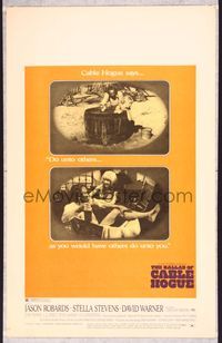 5n008 BALLAD OF CABLE HOGUE WC '70 Sam Peckinpah, Jason Robards & sexy Stella Stevens in wash tub!
