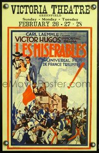 5n047 LES MISERABLES WC '27 Victor Hugo's classic story of Jean Valjean & Inspector Javert!