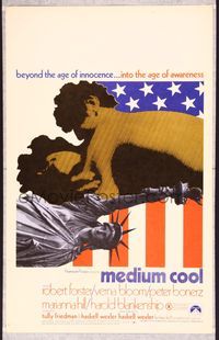 5n052 MEDIUM COOL WC '69 Haskell Wexler's X-rated 1960s counter-culture classic!
