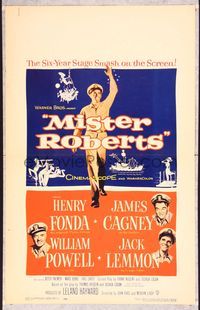 5n056 MISTER ROBERTS WC '55 Henry Fonda, James Cagney, William Powell, Jack Lemmon, John Ford