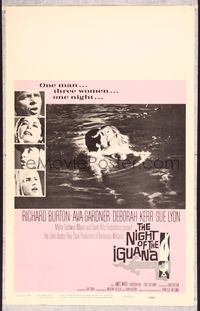 5n058 NIGHT OF THE IGUANA WC '64 Richard Burton, Ava Gardner, Sue Lyon, Deborah Kerr, John Huston