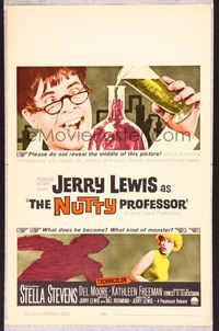 5n059 NUTTY PROFESSOR WC '63 wacky scientist Jerry Lewis, sexy Stella Stevens!
