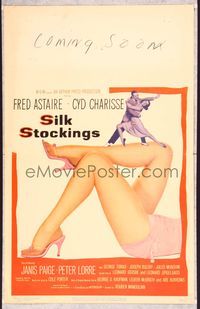 5n071 SILK STOCKINGS WC '57 musical version of Ninotchka with Fred Astaire & Cyd Charisse!