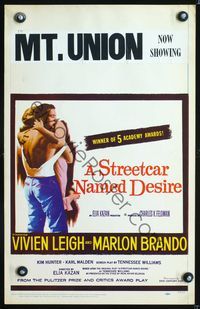 5n081 STREETCAR NAMED DESIRE WC R58 Marlon Brando, Vivien Leigh, Elia Kazan classic!