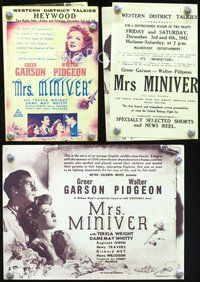 5o269 MRS. MINIVER Australian herald '42 Greer Garson, Walter Pidgeon, directed by William Wyler!