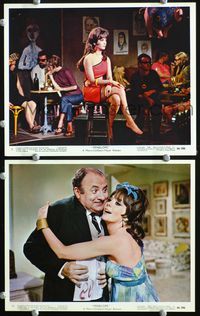 5o496 PENELOPE 2 Eng/US color 8x10s '66 sexiest Natalie Wood in both scenes, Lou Jacobi