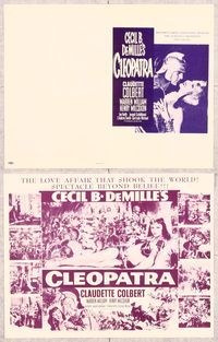 5o064 CLEOPATRA herald R52 Claudette Colbert as the Princess of the Nile, Cecil B. DeMille