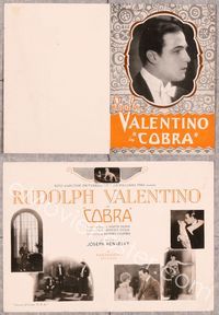 5o066 COBRA herald '25 great portrait of Rudolph Valentino + images with pretty women!
