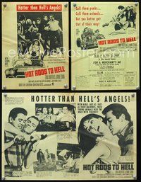 5o116 HOT RODS TO HELL herald '67 Dana Andrews, Jeanne Crain, Hotter than Hell's Angels!