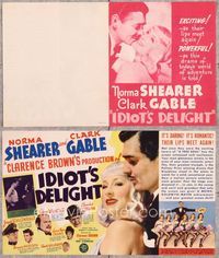 5o118 IDIOT'S DELIGHT herald '39 many images of Norma Shearer & Clark Gable, including dance scene!