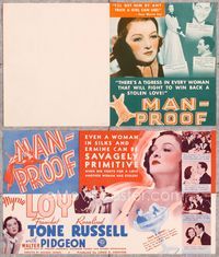 5o143 MAN-PROOF herald '38 sexy Myrna Loy is savagely primitive in silks and ermines!