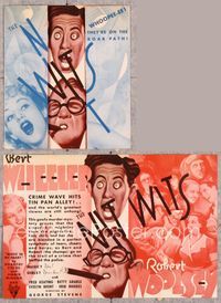 5o158 NITWITS herald '35 great art of Wheeler & Woolsey, pretty young Betty Grable shown!