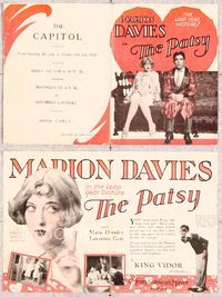 5o166 PATSY herald '28 Marion Davies is cute & sweet, and the screen's greatest funster!