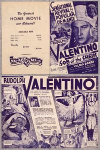 5o203 SON OF THE SHEIK herald R40s Rudolph Valentino, the world's greatest screen lover!