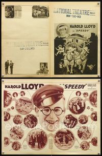 5o206 SPEEDY herald '28 art & images of Harold Lloyd + two images of baseball player Babe Ruth!