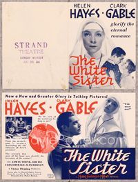 5o241 WHITE SISTER herald '33 Clark Gable & Helen Hayes glorify the eternal romance!