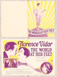 5o247 WORLD AT HER FEET herald '27 should Florence Vidor's career end with her marriage!