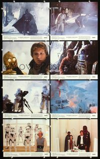 5o396 EMPIRE STRIKES BACK 8 8x10 mini LCs '80 George Lucas, Harrison Ford, Mark Hamill,Carrie Fisher