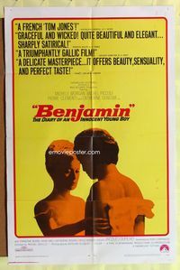 5p072 BENJAMIN reviews 1sh '68 Michele Morgan, Michel Piccoli, French sex!