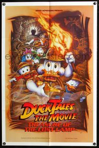 5p296 DUCKTALES: THE MOVIE DS 1sh '90 Walt Disney, Scrooge McDuck, cool adventure art!