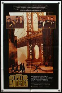 5p668 ONCE UPON A TIME IN AMERICA 1sh '84 Robert De Niro, James Woods, directed by Sergio Leone!