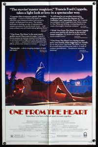 5p672 ONE FROM THE HEART reviews 1sh '82 Francis Ford Coppola, Teri Garr, Raul Julia, Kinski!