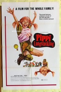 5p702 PIPPI LONGSTOCKING 1sh '73 Inger Nilsson, a film for the whole family!
