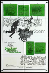 5p714 QUACKSER FORTUNE HAS A COUSIN IN THE BRONX reviews 1sh '70 Waris Hussein, Gene Wilder!
