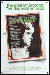 5p807 STARDUST style B 1sh '74 Michael Apted directed, David Essex, Keith Moon rock & roll!