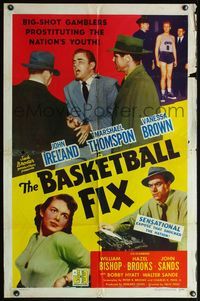 5q051 BASKETBALL FIX 1sh '51 big-shot gamblers prostituting the nation's youth rigging games!